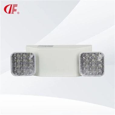 DF-1 LED divu galvu avārijas gaisma, akumulators atpakaļ, izejas zīmju kombinācija UL, 6-iepakojums